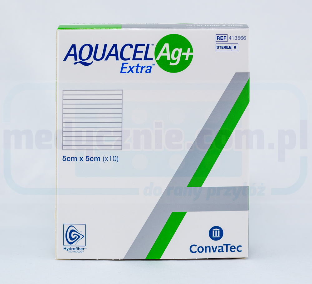 Aquacel Ag Plus Extra 5*5cm Verband mit Silber 1Stk